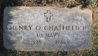 Chatfield Henry Oliver II 1935-1988 Grave.jpg